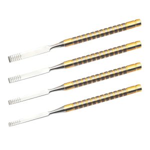 Chisels Curved Set 4 pcs for Bone Splitting Dental Implant Placement Orthopedic Surgeons