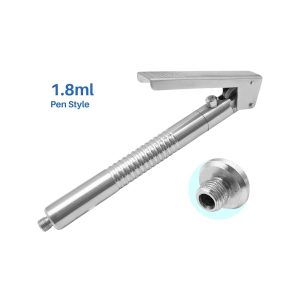 Intraligamental Syringe Chrome Pen Style 1.8ml Stainless Steel Dental Implant Aspiring Syringe
