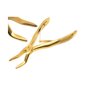 Baby Extraction Forceps Pediatric Upper Root Extraction Forceps Gold Plated