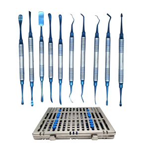 Periosteal Elevators Kit 10 pcs periosteum elevator all designs in one set