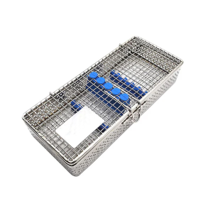 Mesh Cassette Tray Box for Thick Instruments Tubes handpieces Dental Instruments Labs Organizer Autoclave Sterilization up to 5 Instruments